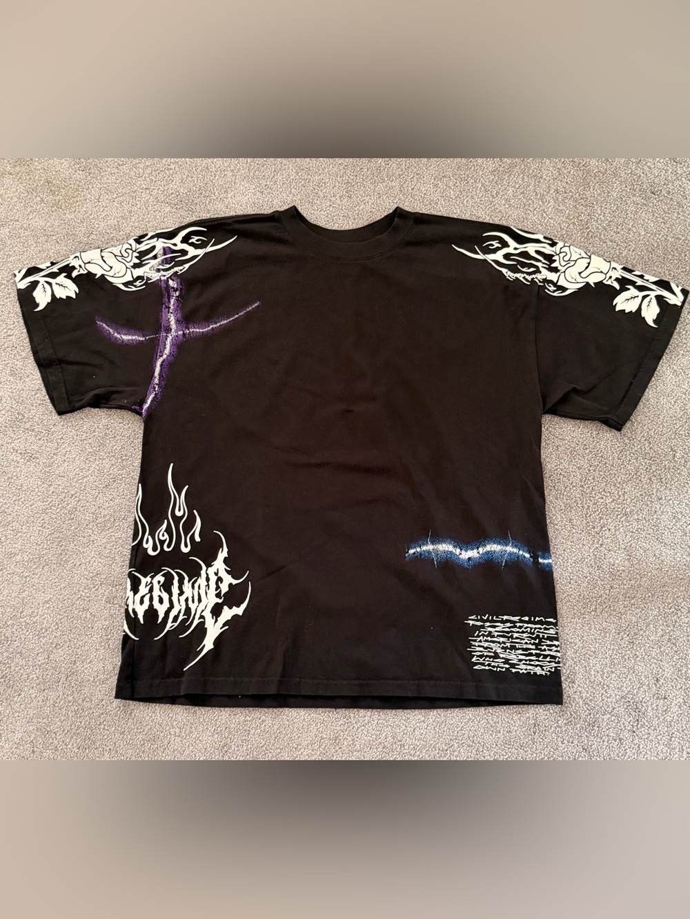 Rare Civil Regime x Darc Sport Collab Oversized Graphic Tee Medium